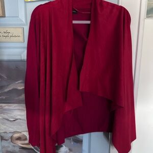 INC International Concepts Rich Red Women's Poncho